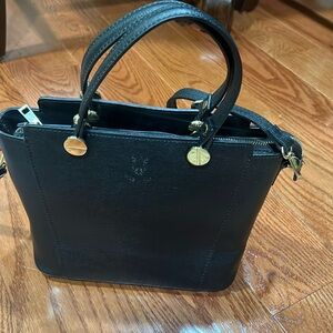Borse In Pelle NEW Made in Italy Calfskin Black Leather  Hand Bag Purse